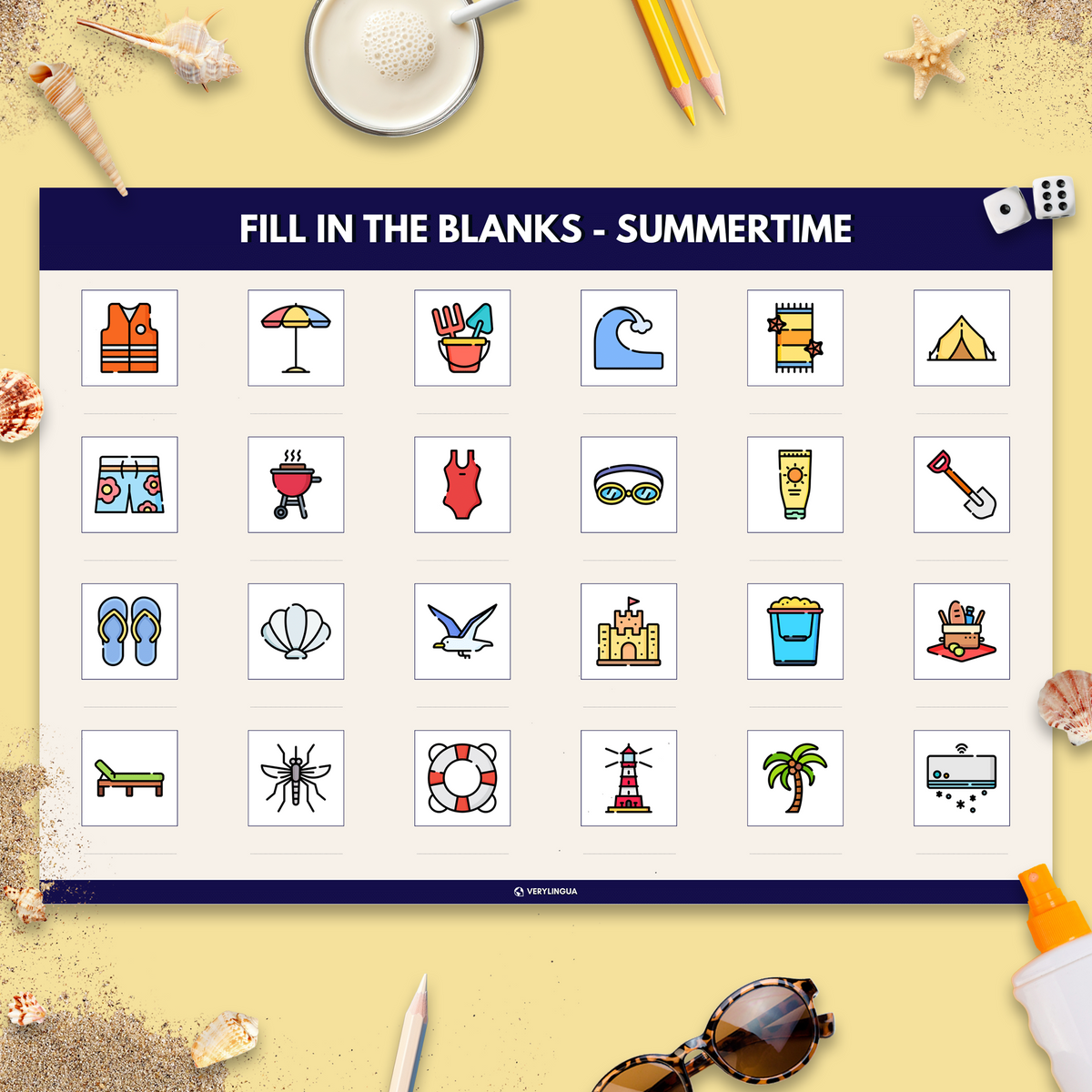 Fill in the Blanks - SUMMERTIME