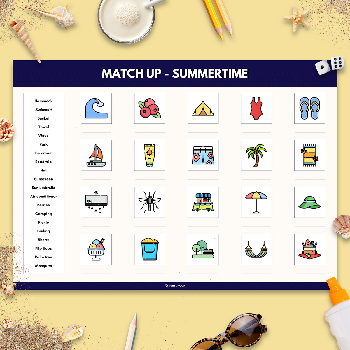 Match Up Definitions - SUMMERTIME